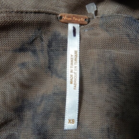 FREE PEOPLE Supernova SET Crop Top & Maxi Wrap Skirt Size XS Mocha Combo NEW - Picture 9 of 12